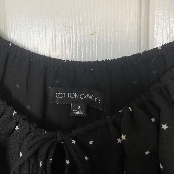 Cotton Candy LA Black Crop Top - Picture 5 of 6